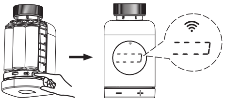 Ajout de la tête thermostatique ZigBee Moes ZTRV-801-MS